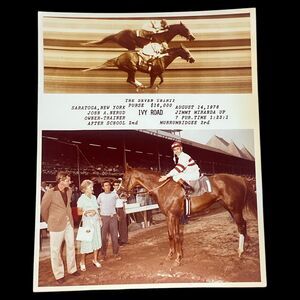 Vintage 1978 Saratoga Winner Circle Photo Ivy Road John A. Nerud